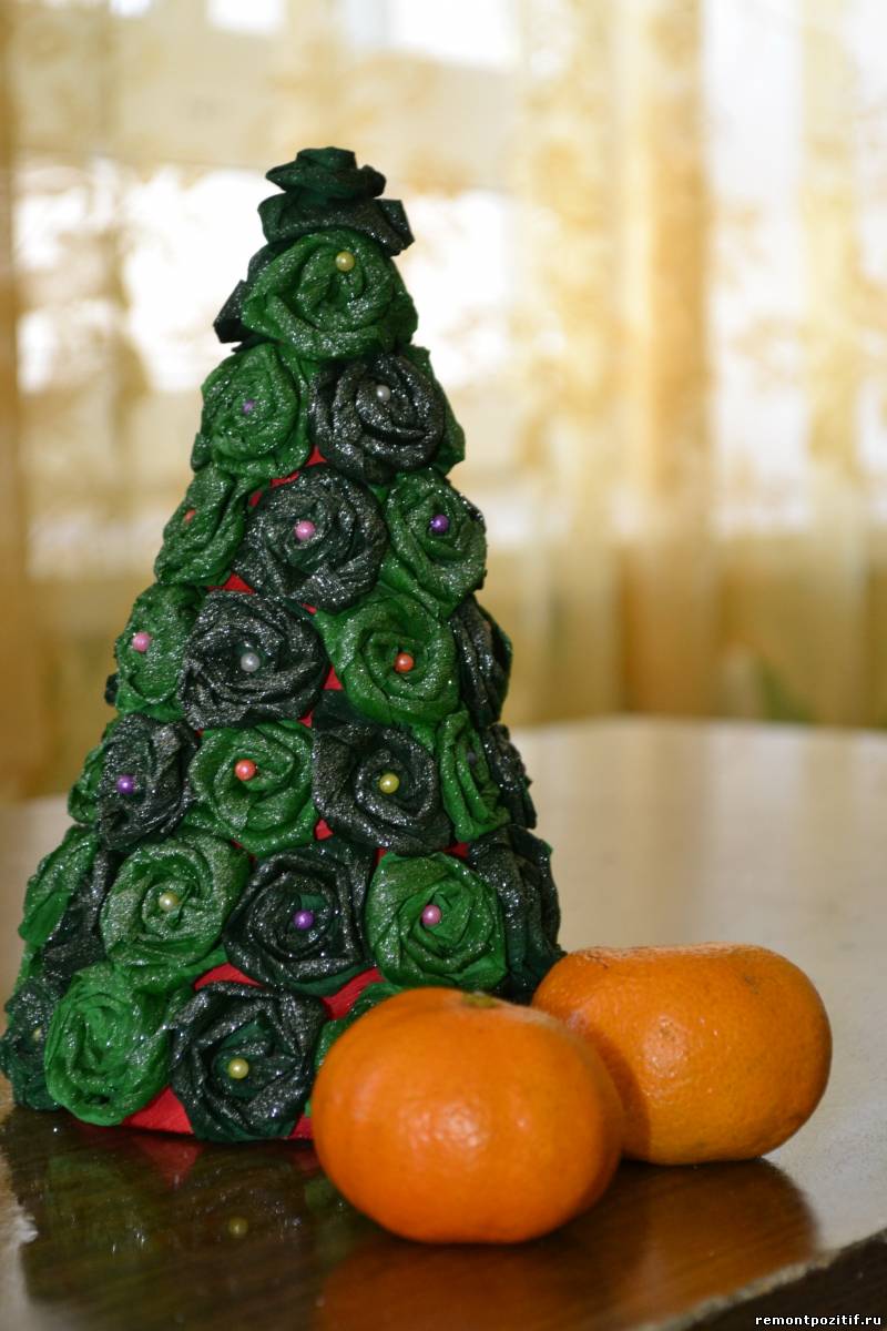 Идеи для создания новогодней елки своими руками - Клумба